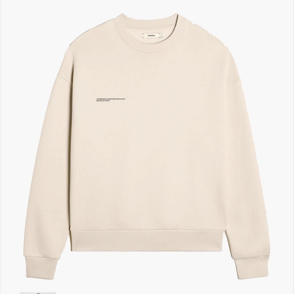 Pangaia Recycled Lightweight Cotton Sweatshirt Sand